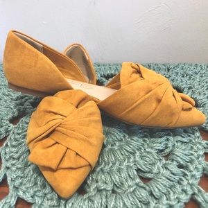 Mustard yellow flats